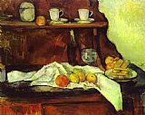 Paul Cezanne Canvas Paintings - A Buffet